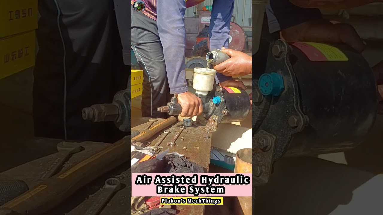 Brake Booster Of Wheel Loader | #automobile #service #mechanic #shorts