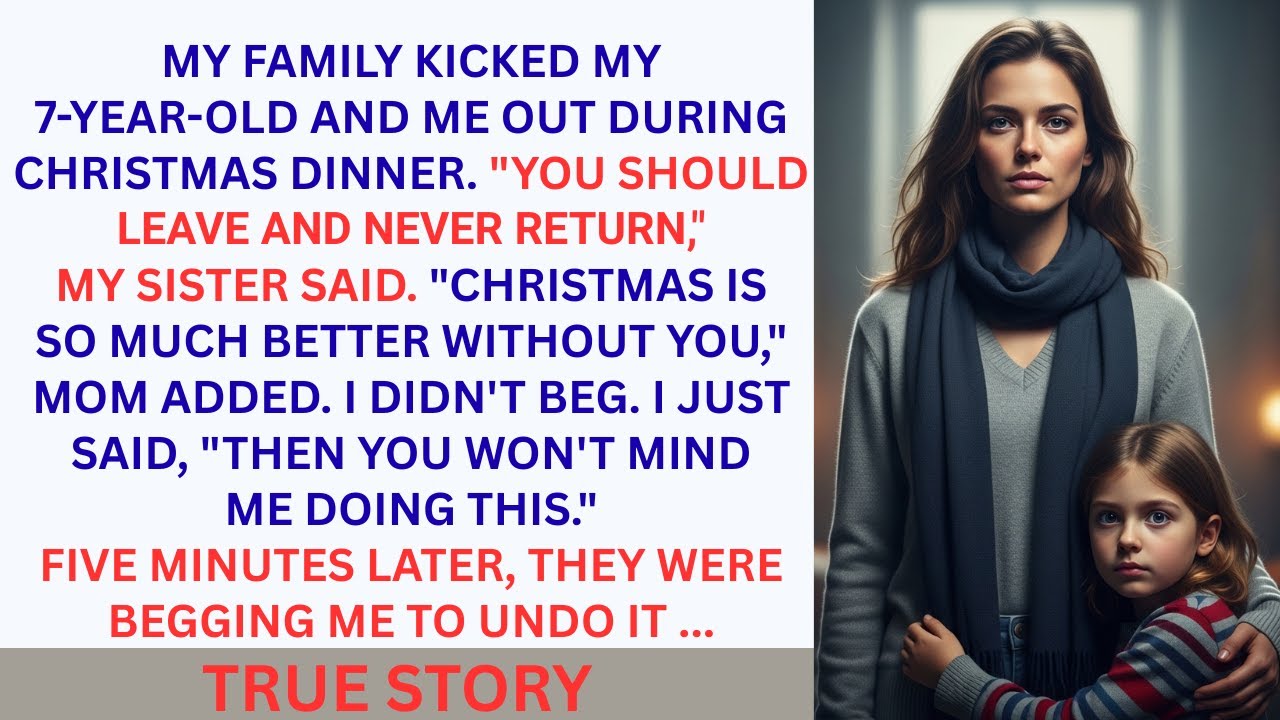 My Parent kick Me and My 7 Years Old Daughter Out of Their Family Christmas Dinner. I'll Show Them 