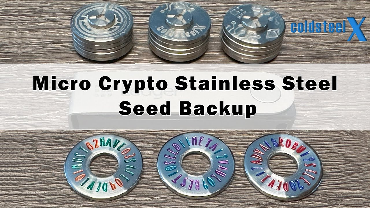 Micro Crypto Stainless Steel Seed Backup