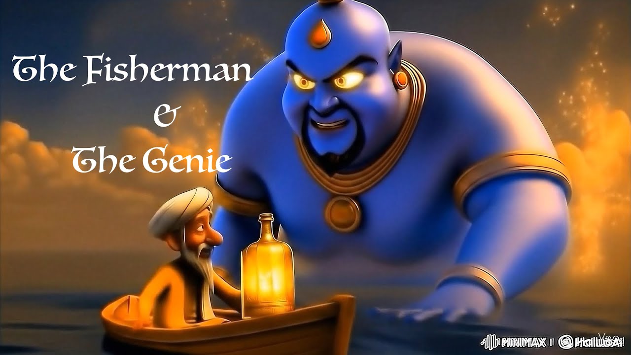 The Fisherman and the Genie 🧞 | Magical Moral Story for Kids | Full AI Animated Tale
