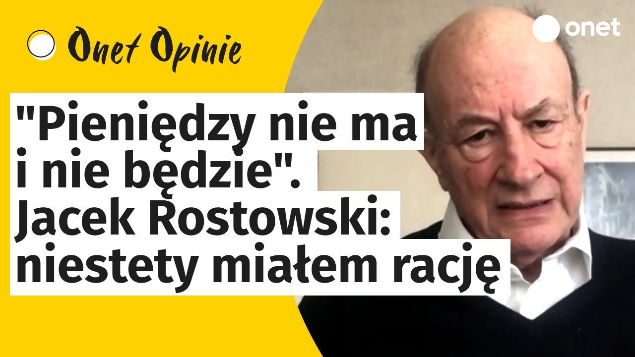 "Pieniędzy nie ma i nie będzie". Jacek Rostowski: niestety miałem rację