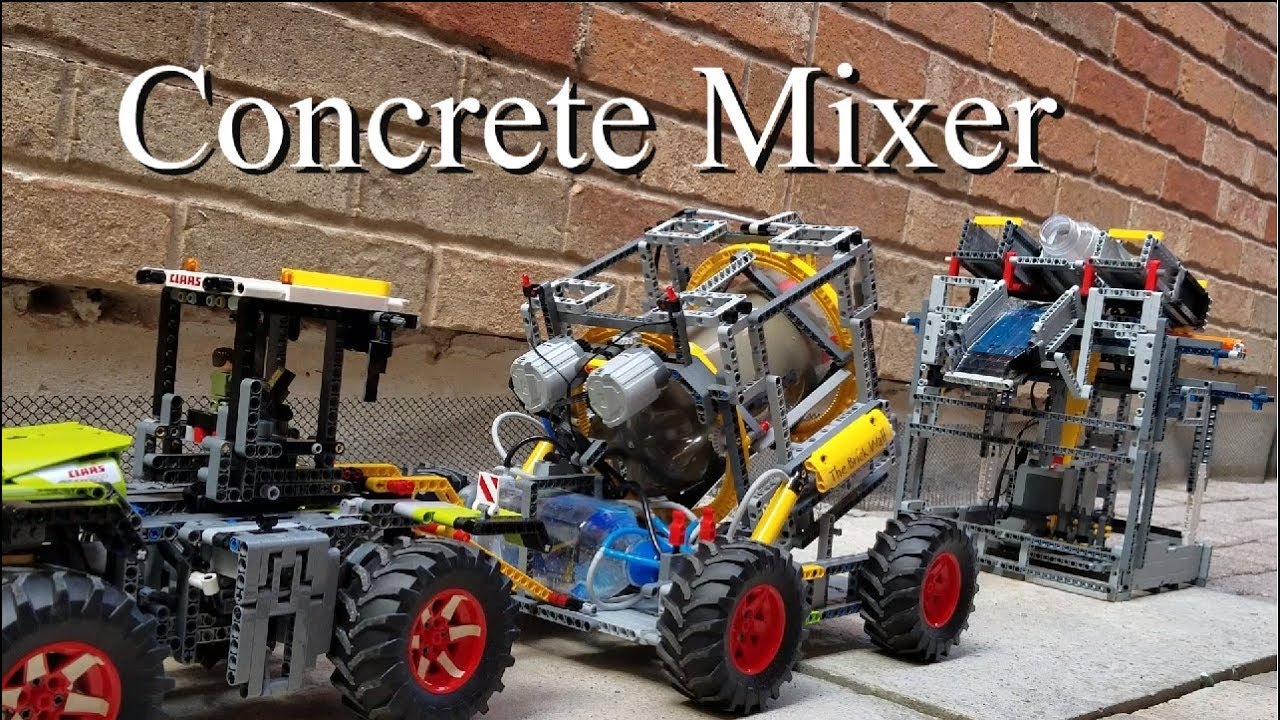 Concrete Mixer - Lego Technic 42054 Claas Xerion 5000 Trac VC