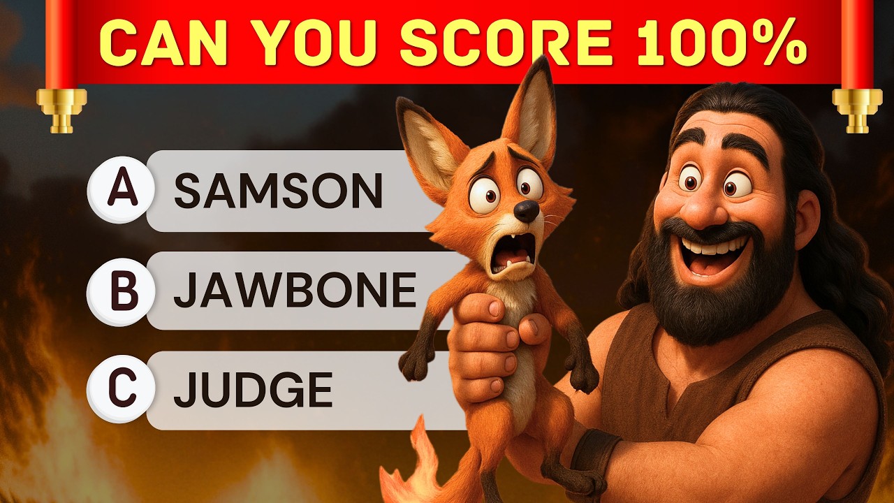 The Ultimate SAMSON Bible Quiz | 45 Questions | 3 Levels