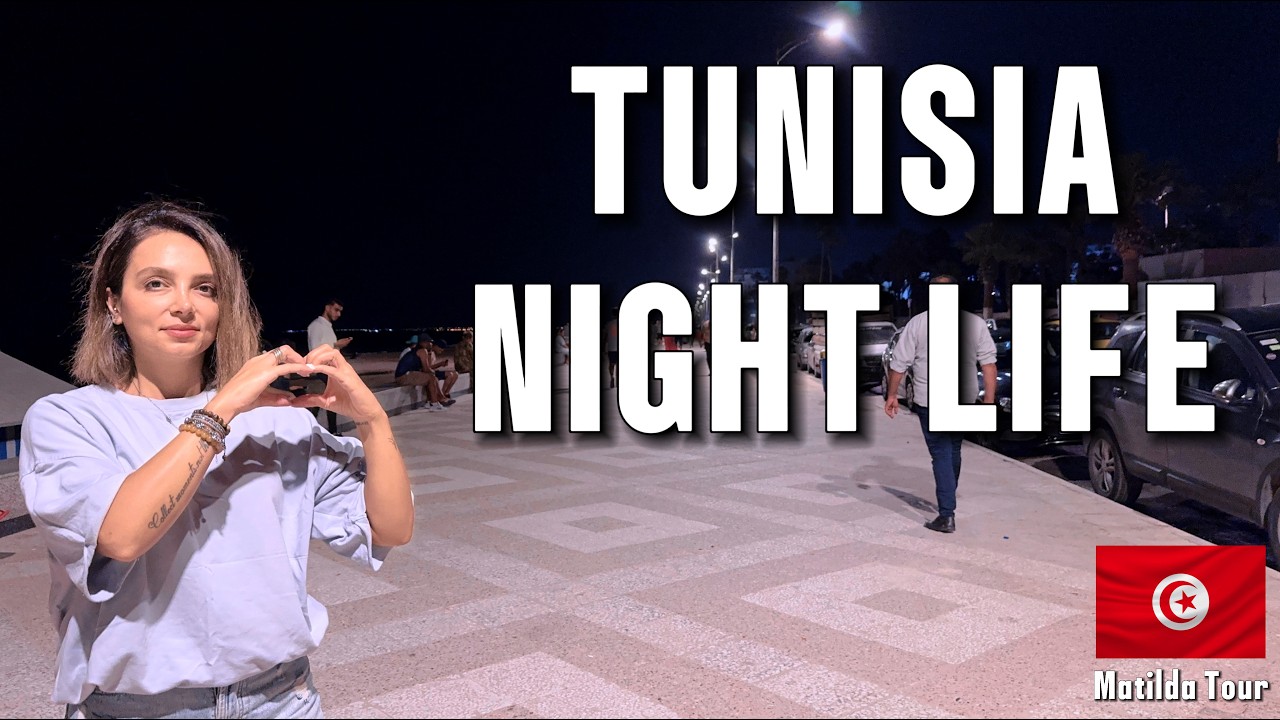 Evening Walk in Sousse Tunisia🇹🇳 | Mediterranean Seaside Nightlife 4K 2025