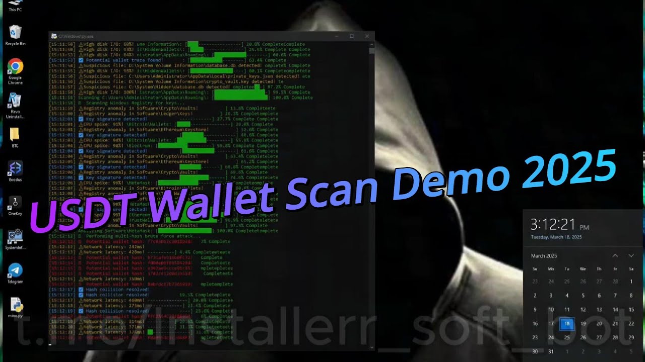🔎 TETHER Wallet Scan Demo 2025 &mdash; TRC20 Holdings Detection Solution in Action
