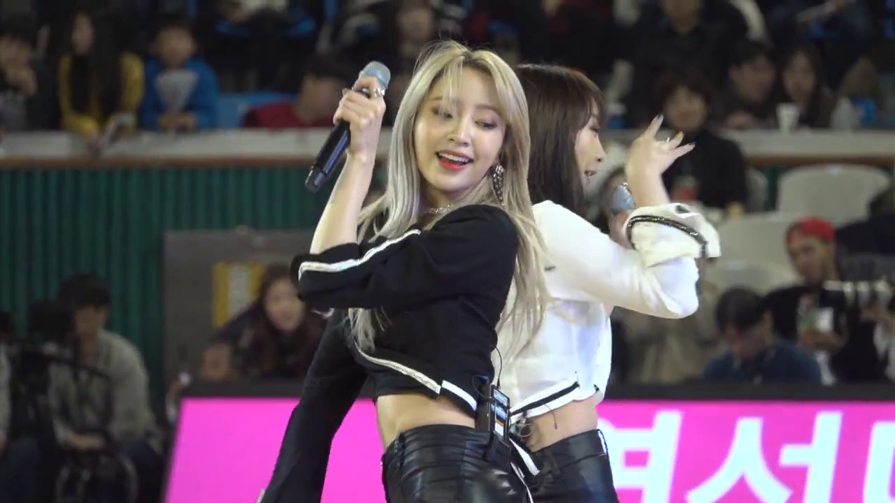 [연예인직캠] 덜덜덜 - EXID(KBL 올스타전 축하공연)180114