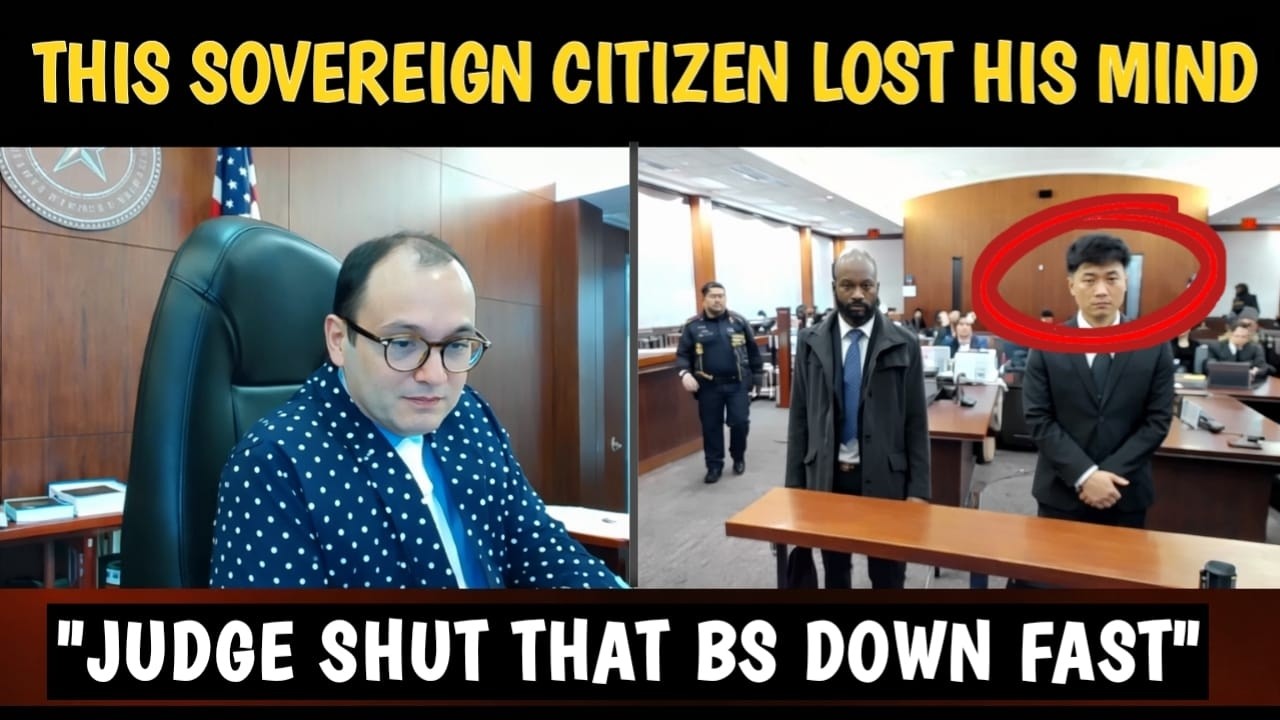 Judge DESTROYS sovereign citizen in court After Fake Law Script Completely Collapses!!!
