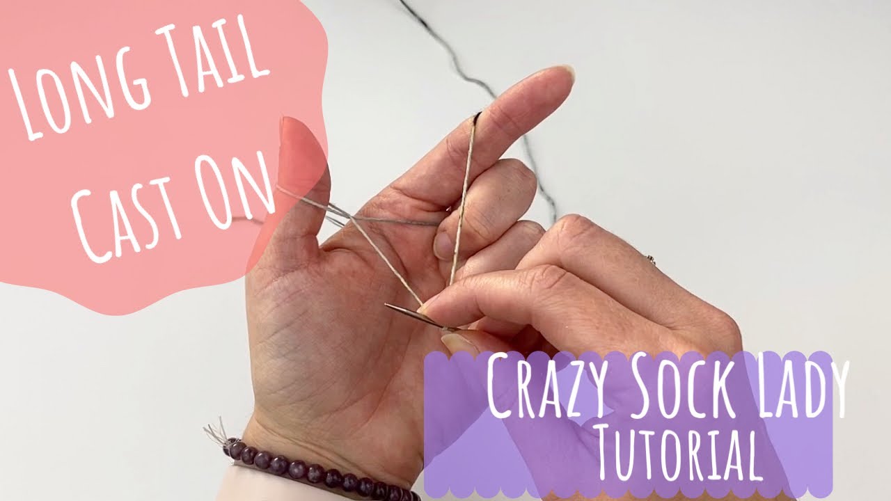 Набор петель с длинным хвостом — обучающее видео Crazy Sock Lady