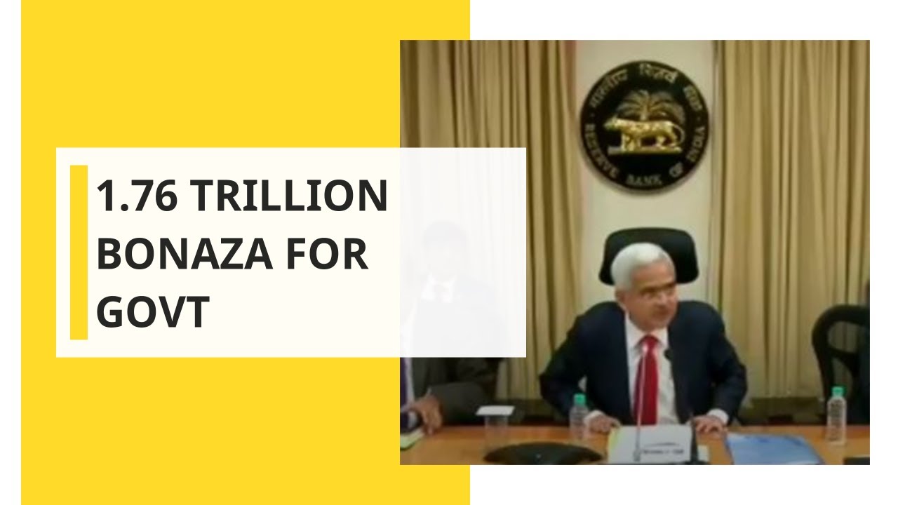 RBI to transfer Rs 1.76 Trillion to government