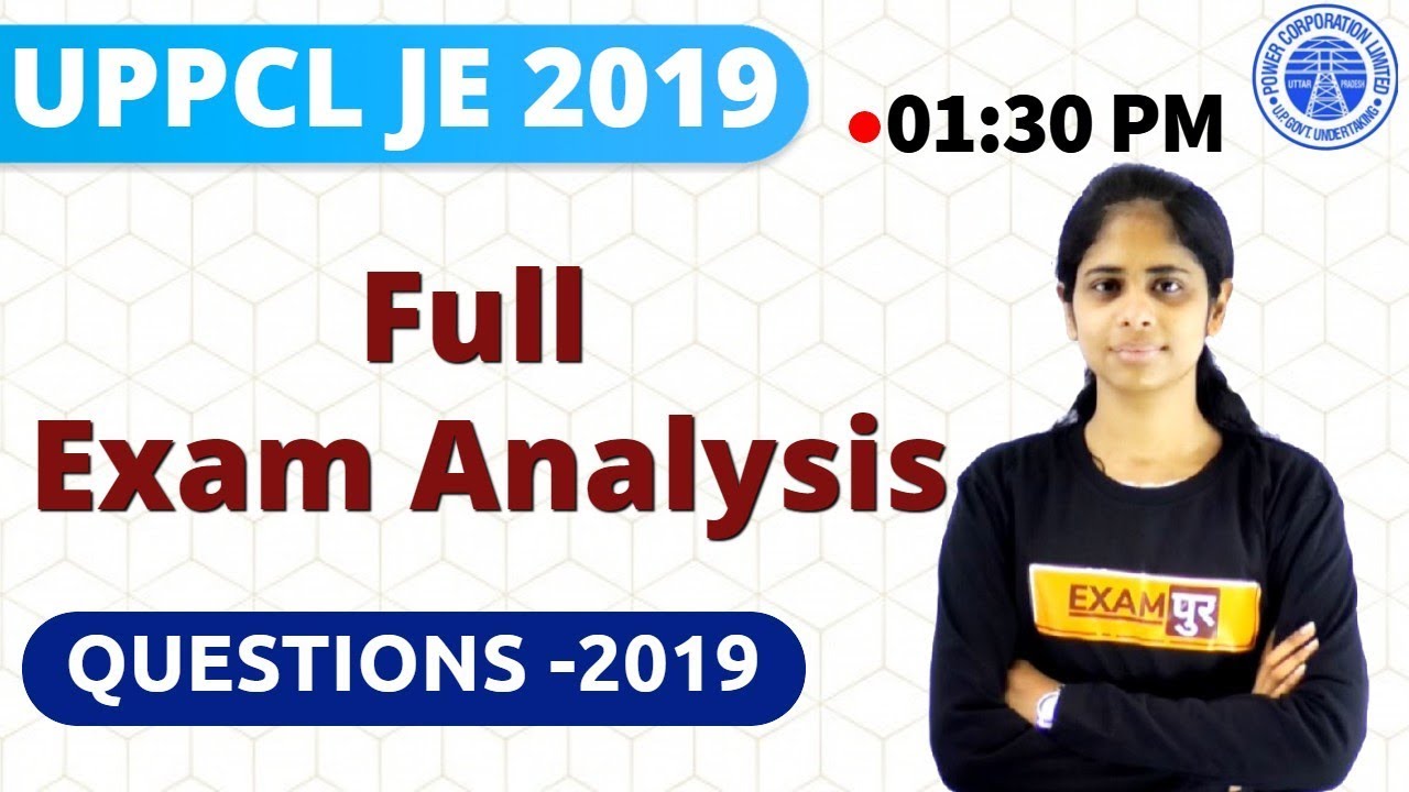 UPPCL JE 2019|| Full Exam Analysis || by Deepa mam