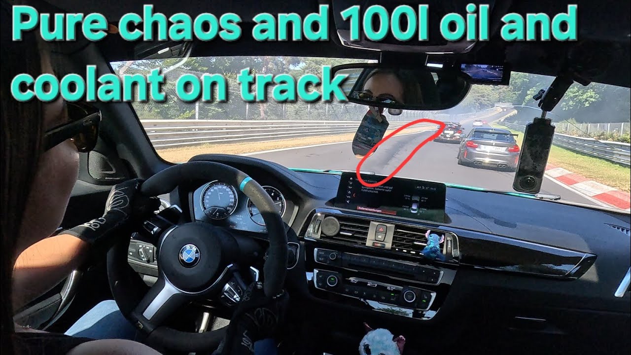 Engine died pure chaos 100l oil & collant on track Terroristenfahrten Nürburgring Nordschleife BTG