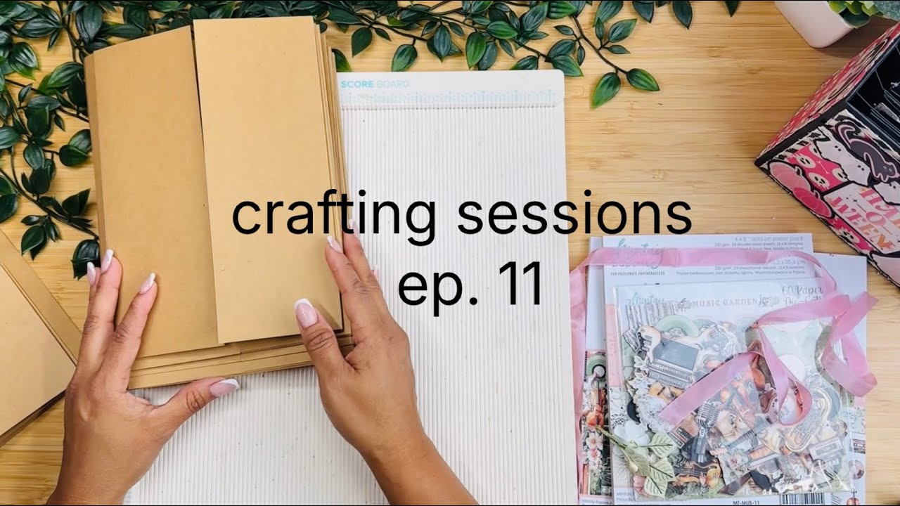 Crafting sessions ep. 11 | What’s on my desk, mass making mini album - Saturday night crafting 
