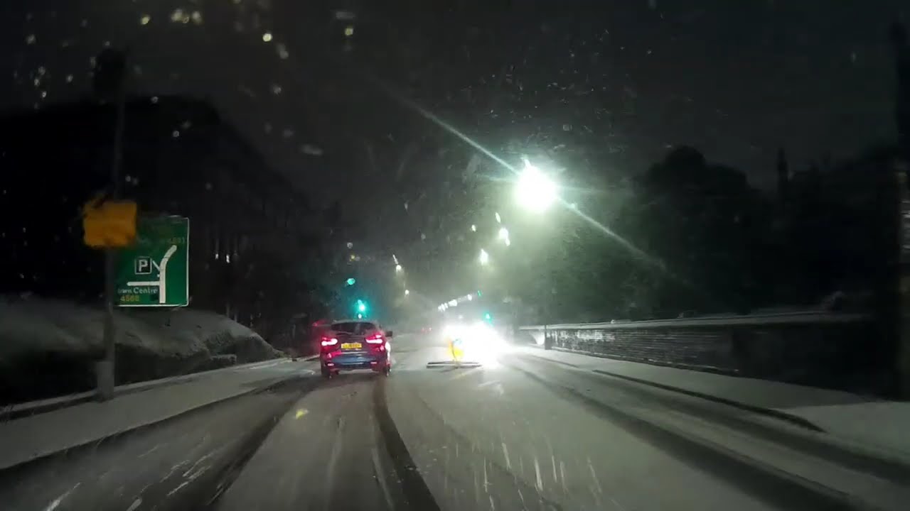 Driving around Newtown in the snow 8 1 2026