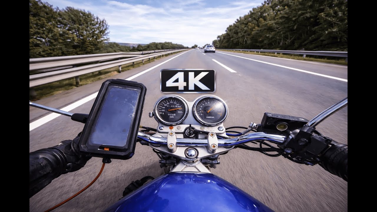 Suzuki GS 500 - Top Speed Autobahn Ride | DJI Osmo Action 4 [4K]