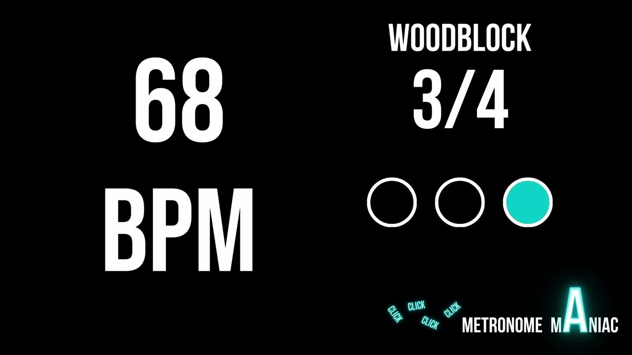 3/4 Metronome 68 BPM