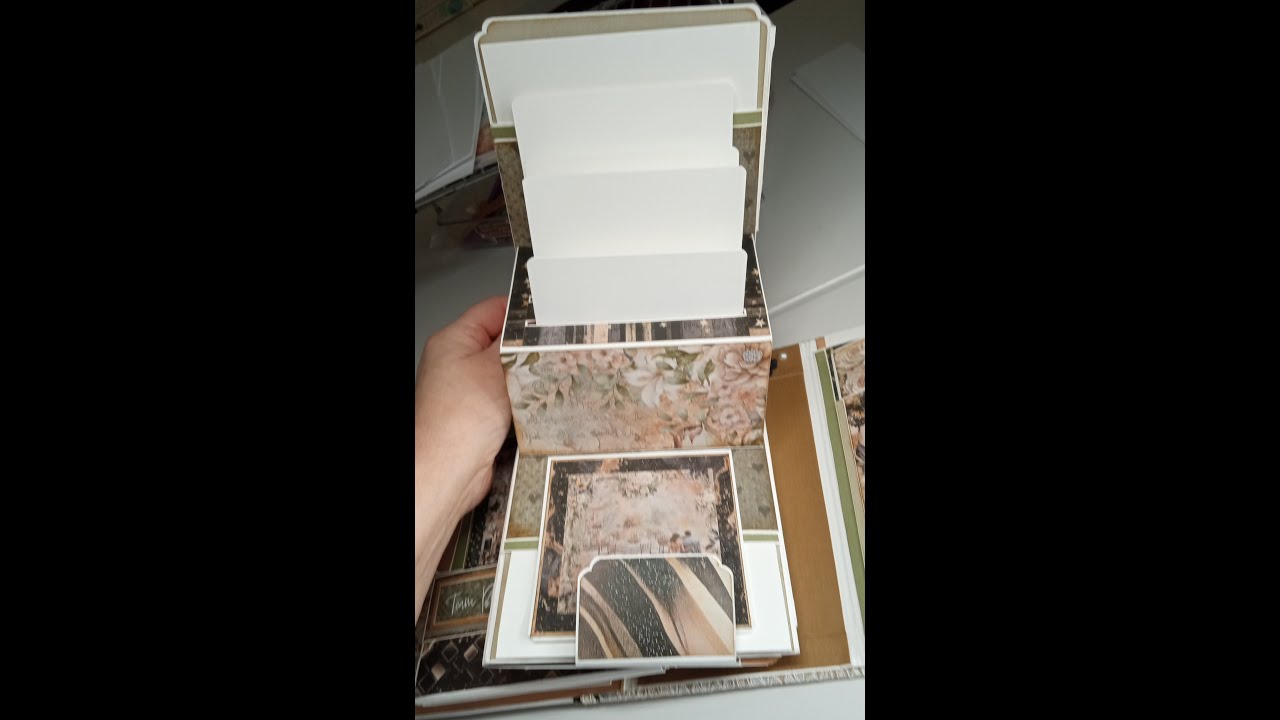 Tuto #5a de 12 | Album Pour Parents des Mariés (Débutant) | Pop-Up de la Page 4 | Scrapbooking