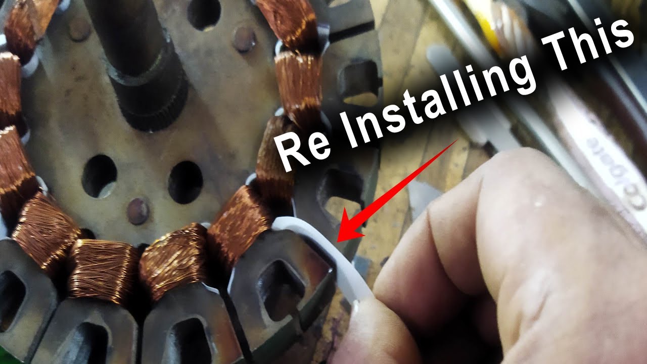 How To Reinstall Insulation Paper In Old Ceiling Fan Coil | Motor Insulation Paper Replace