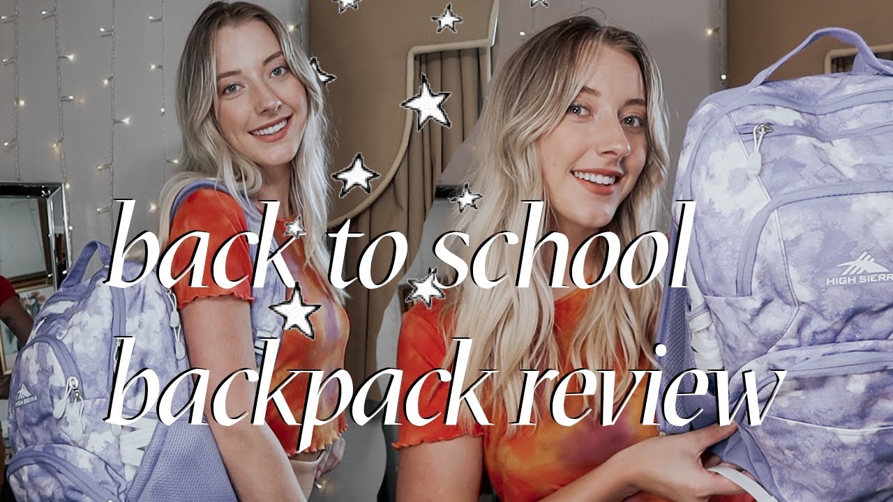 Back To School Backpack Review! High Sierra