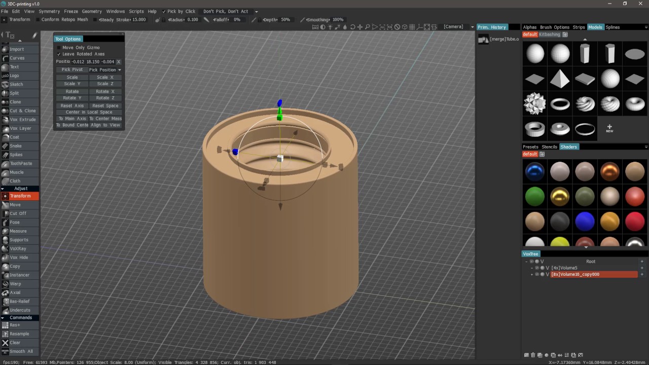 3DCoatPrint: Booleans