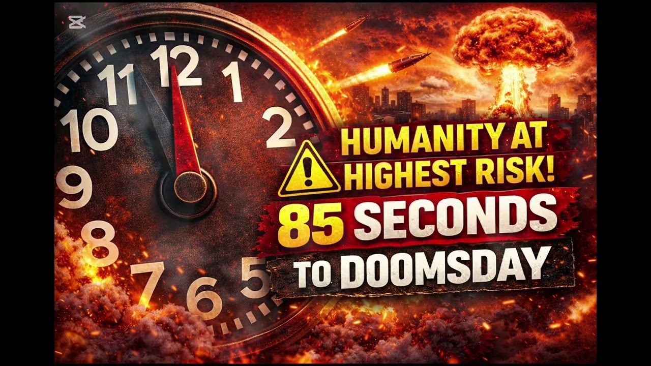 &ldquo;2026 Doomsday Clock: World at 85 Seconds to Midnight &mdash; Closest in History! Global Risk Alert&rdquo;