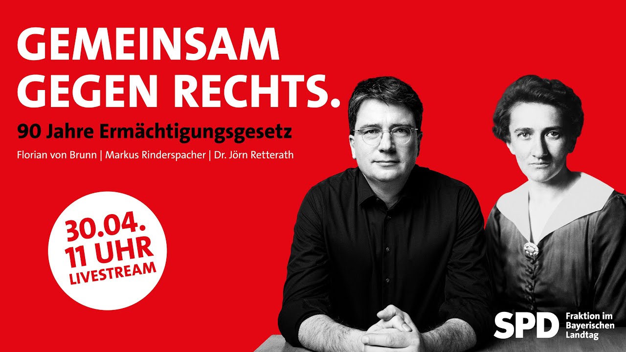 Gemeinsam gegen Rechts - 90 Jahre Ermächtigungsgesetz