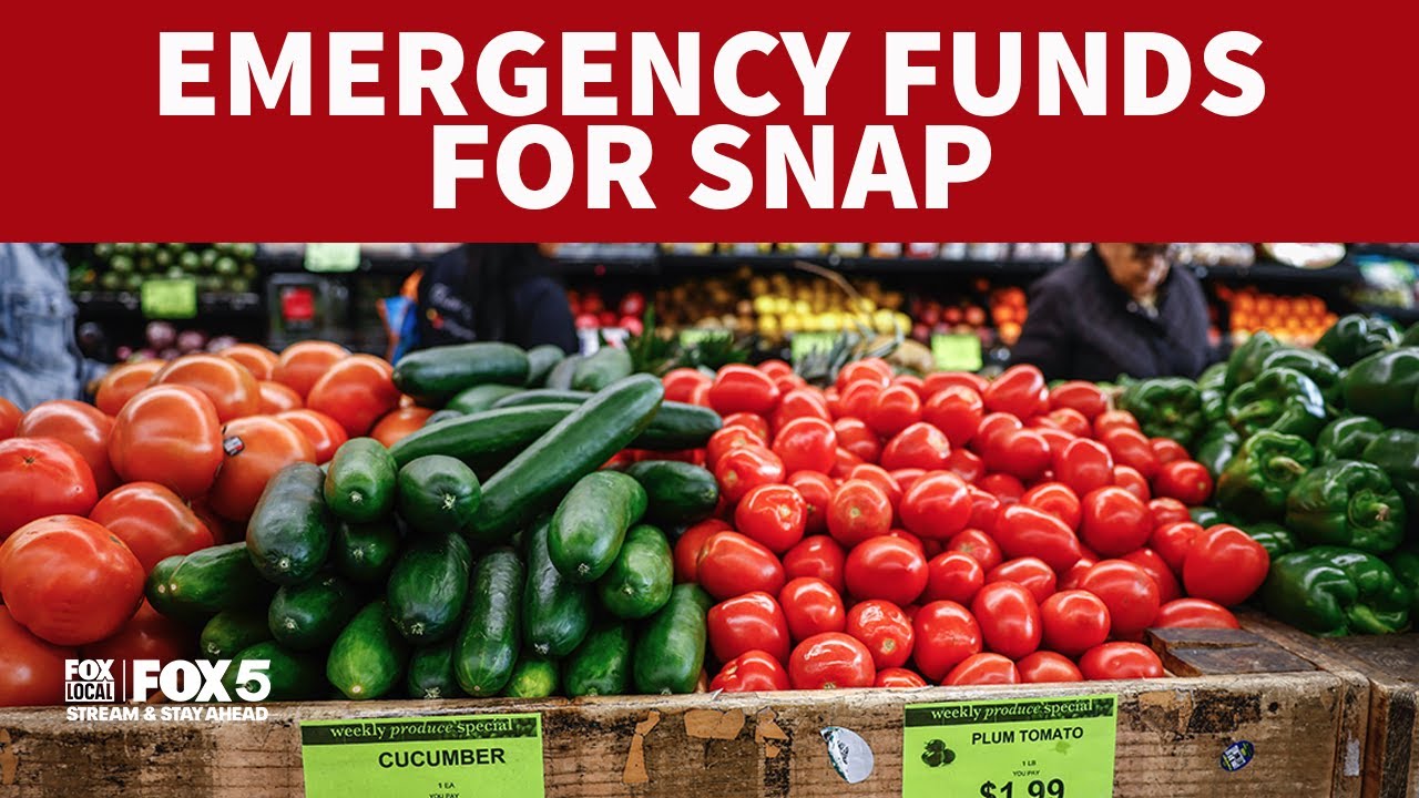 SNAP Benefits: DC, Maryland & Virginia using emergency funds