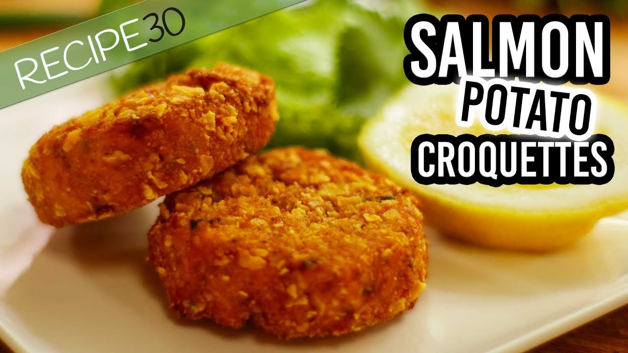 Crunchy Salmon Croquettes a type of fried salmon Patty