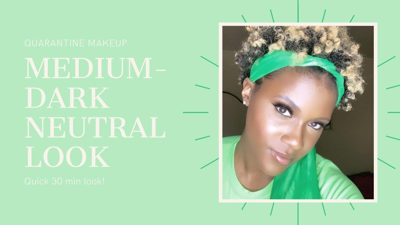 Makeup For Dark Skin Women* Medium:Dark Neutral Look *Tutorial*