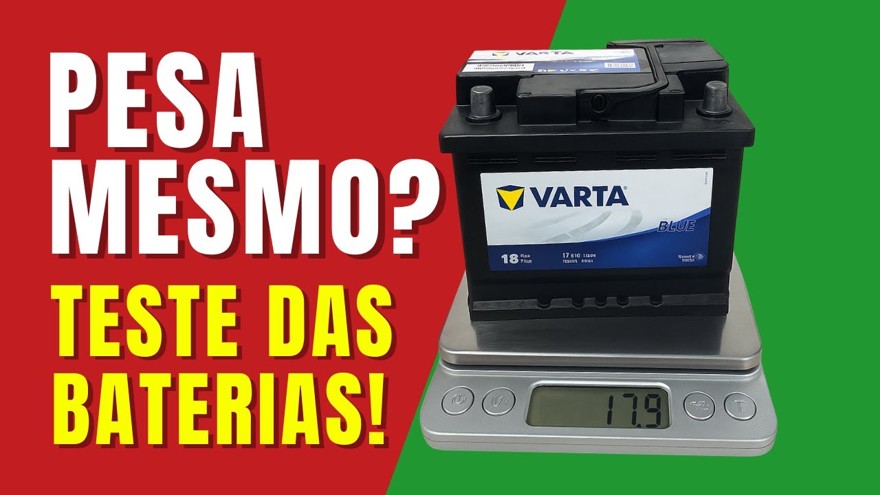 Será que as baterias têm o peso real da etiqueta? ⚖️🔋 Testamos na prática!