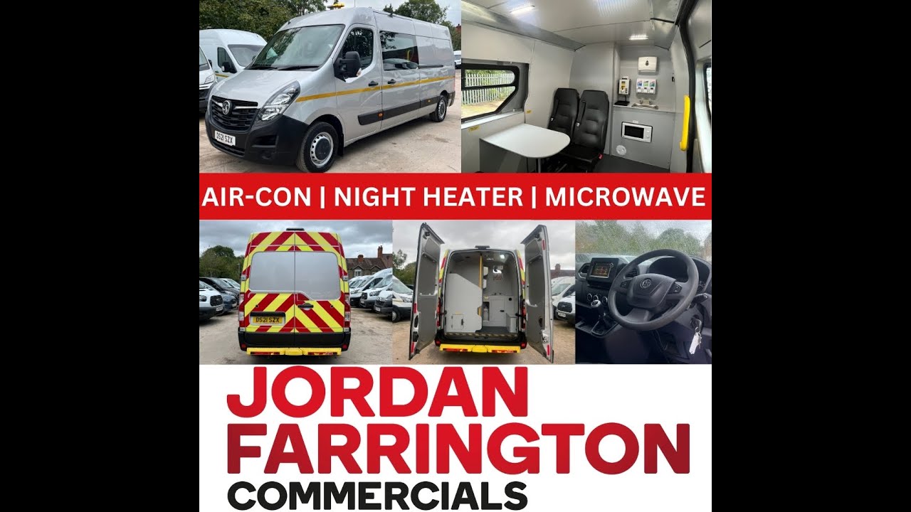 2021 '21 reg' VAUXHALL MOVANO L3H2 7 SEATER UTILITY SPEC WELFARE VAN WITH AIR-CON - WALK AROUND