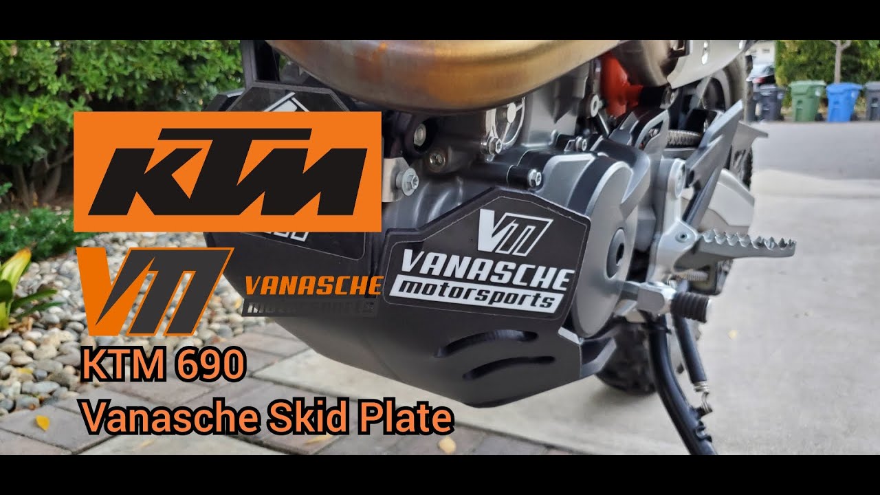 2021 KTM 690 Vanasche Motorsports 690 Skid Plate Install
