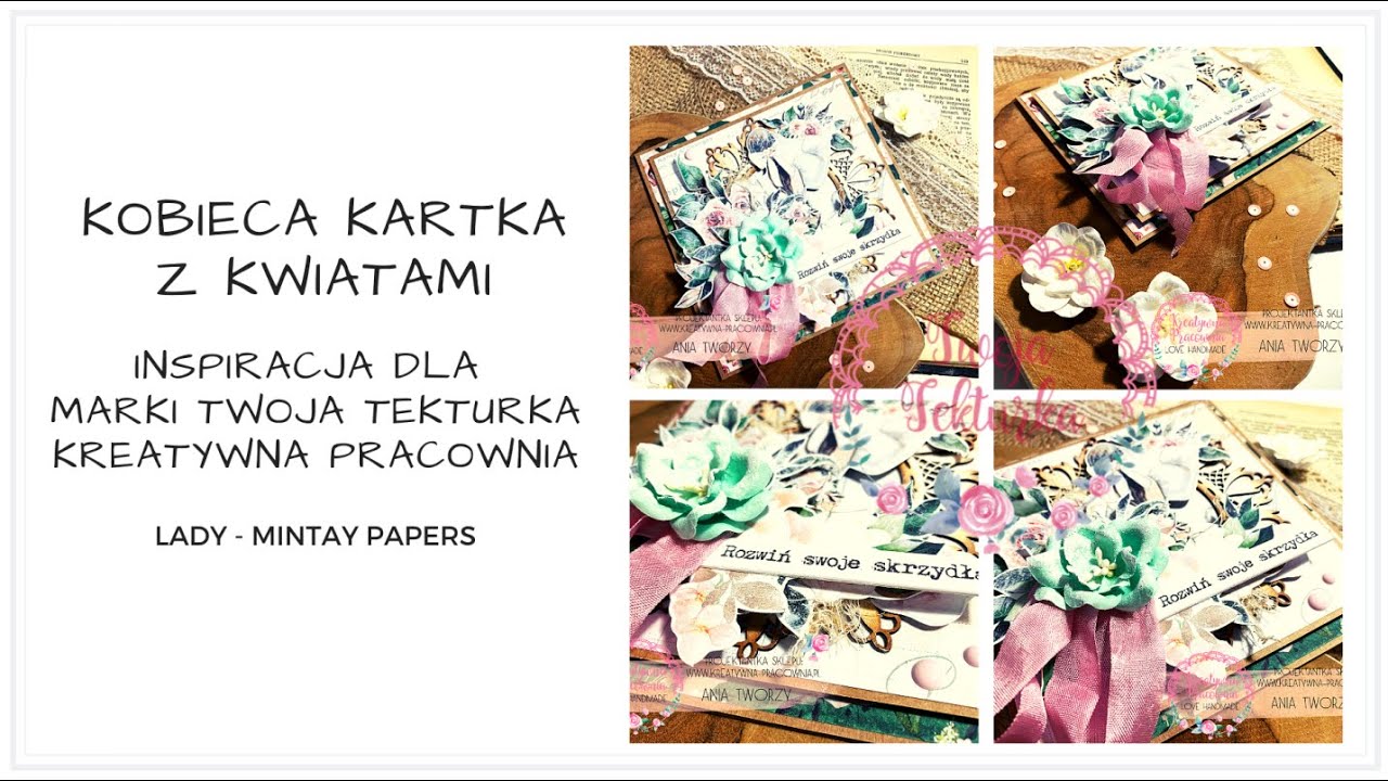 Kobieca kartka z kolekcji 