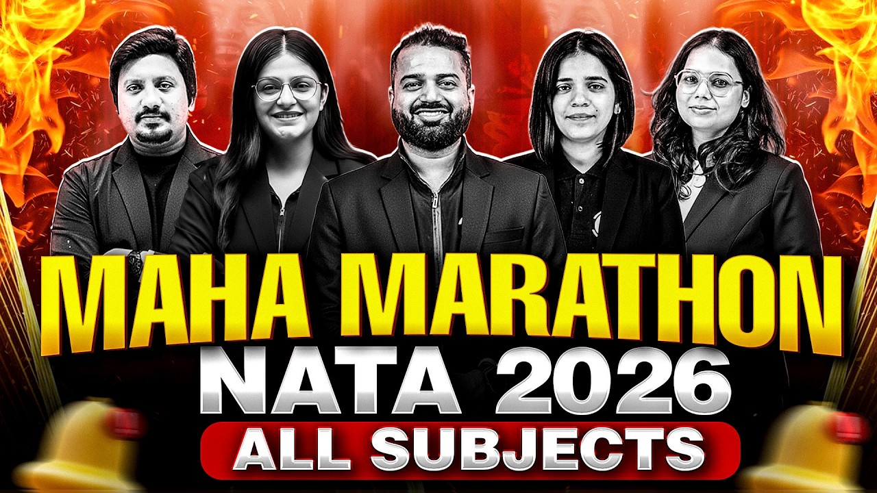 NATA 2026 Maha Marathon | Full Revision of All Subjects | Important Questions + Concepts + PYQs