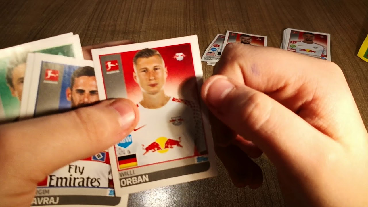 Bundesliga Fussball Sticker Kollektion 2017/18 Unboxing