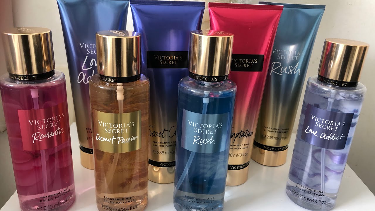 Minha coleção de splashs Victoria’s Secrets