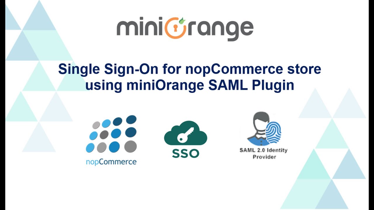 Single Sign-On for nopCommerce store using miniOrange SAML Plugin