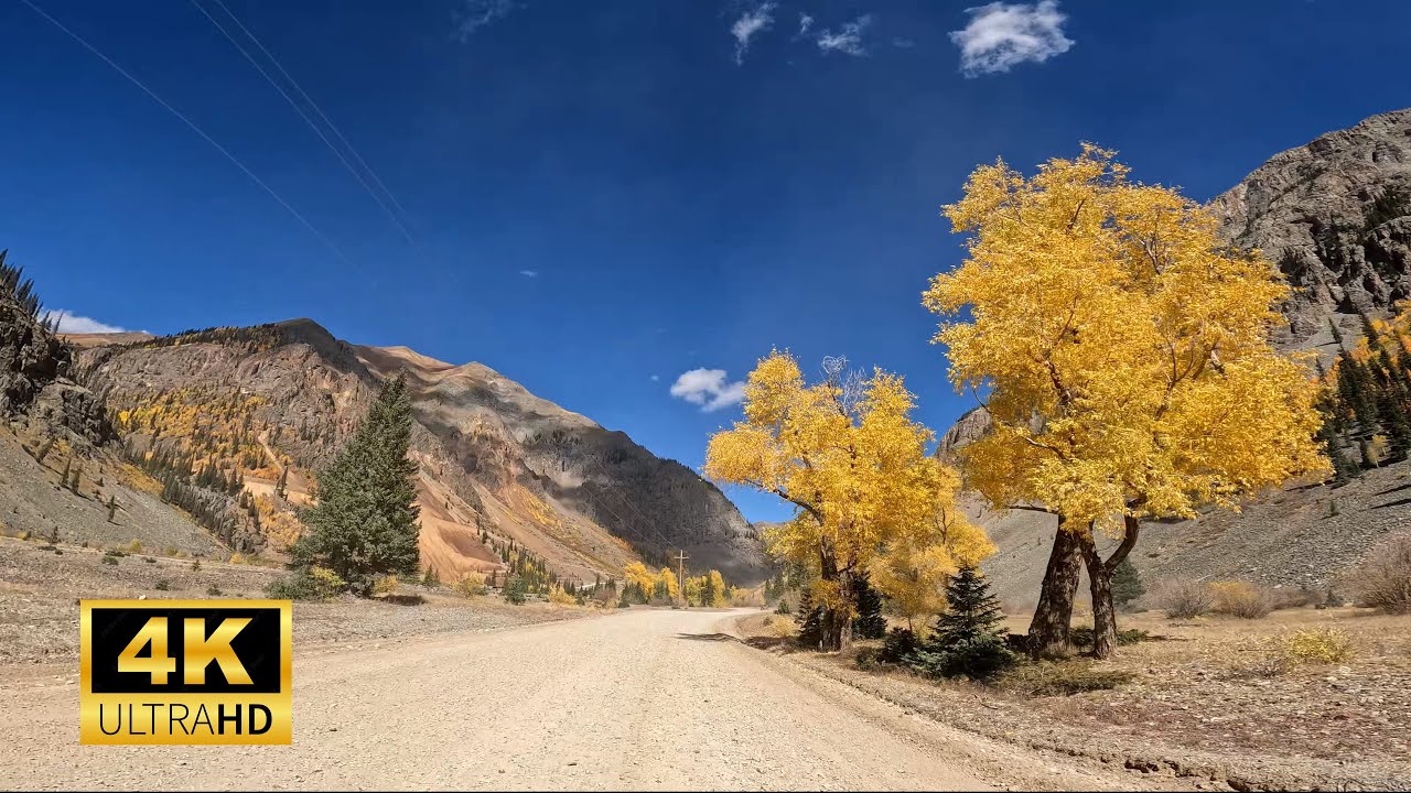 SILVERTON COULEURS AUTOMNALES - LOCOMOTIVE -  ROAD 31 ANIMAS FOKS - ROAD 52 LE LONG RIVIERE ANIMAS .