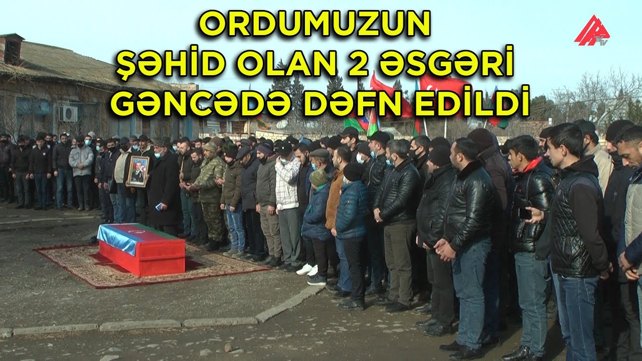 Vətən Müharibəsində şəhid olan 2 əsgərimiz Gəncədə dəfn edildi
