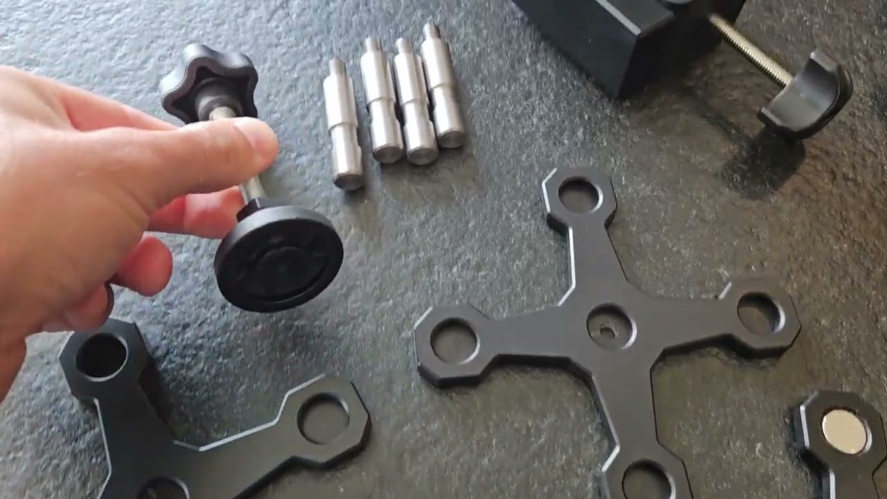 Table Buster — fresh CNC aluminum parts (black anodized) | community-driven prototype