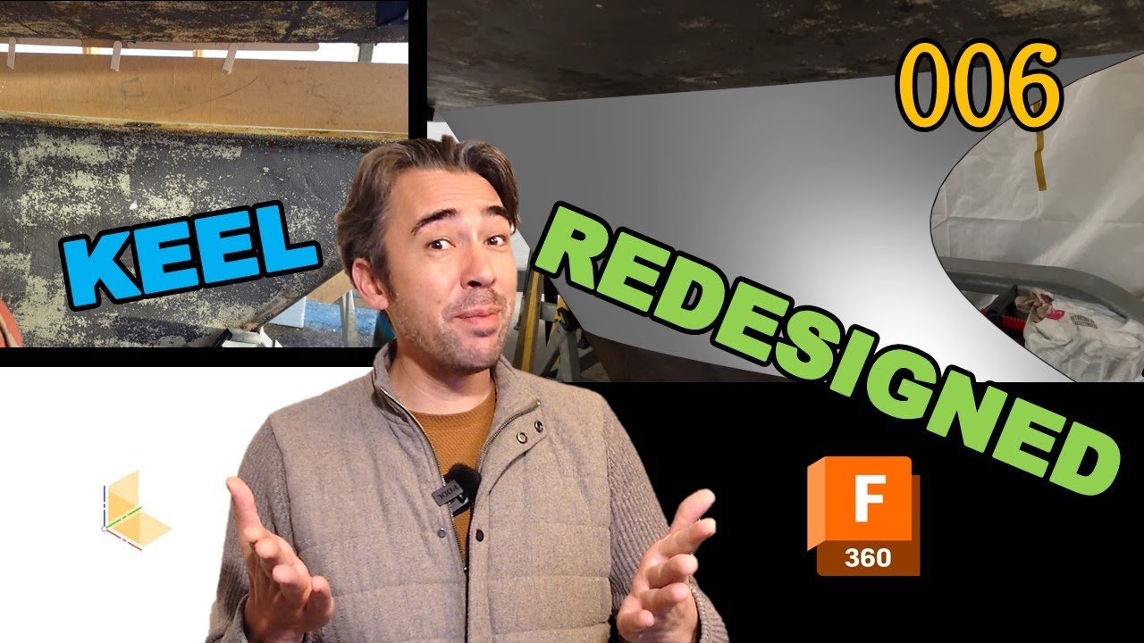 Measuring Modeling and Redesigning the keel of my Shark 24 in Fusion 360
