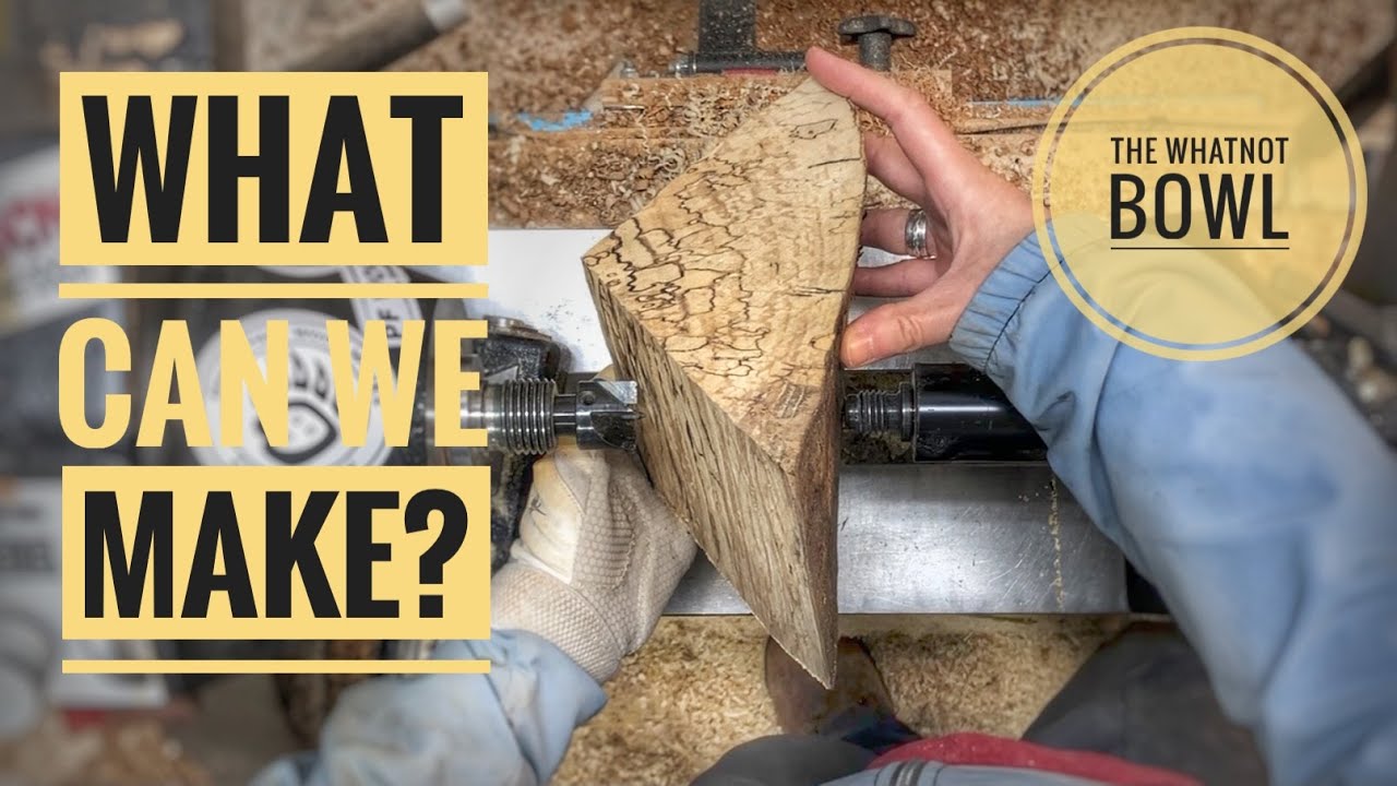 Woodturning Firewood: The What-Not Bowl - Spalted Maple