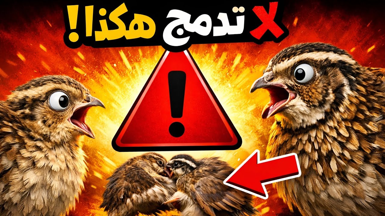 الطريقة الصحيحة لدمج السمان الصغير مع السمان الكبير بدون خسائر | دليل المربين .