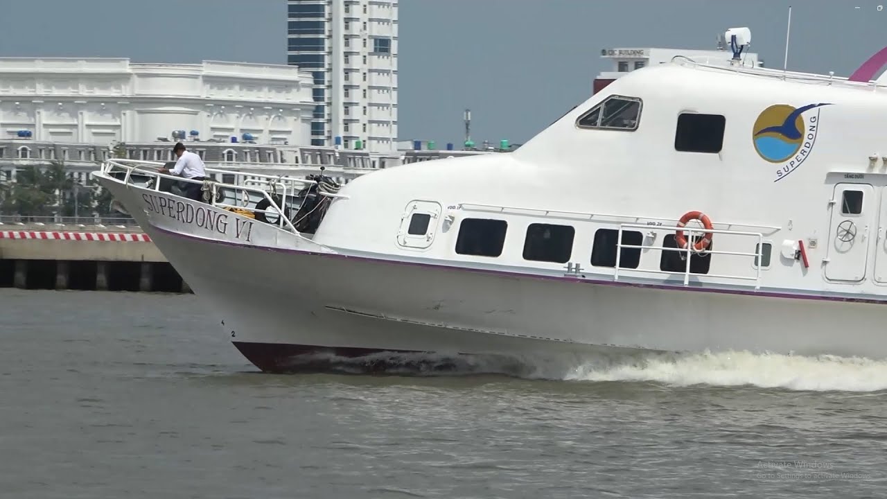 Bất ngờ với tốc độ tàu cao tốc superdong ở Kiên Giang