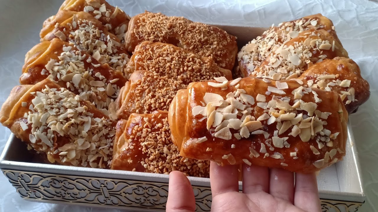 مسمن بريستيج مورق في الفرن ديال الضيافة   بالكريم باتيسيير والتفاح  كيجي غزاال لذيذ اقتصادي وراقي