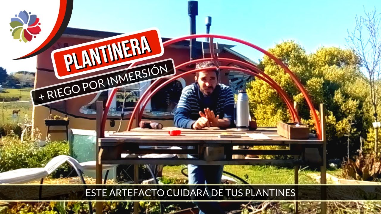 🌱 Cómo hacer una #PLANTINERA paso a paso + Riego por capilaridad incluido con PALETS