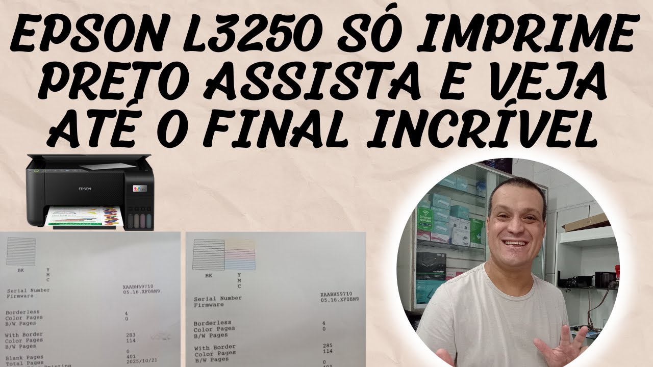 Incrível! Epson L3250 Só no Preto — Descubra o Que Estava Acontecendo