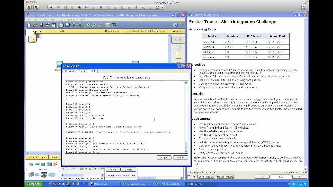 Spring 2014 - CSI157-841 (Week #2 - 02042014) - PacketTracer 2.4.1.2 Tutorial