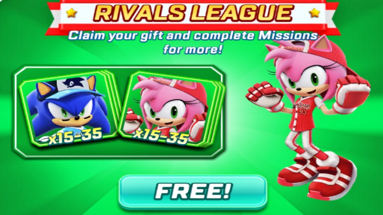 Sonic Forces Speed Battle - Rivals League Event Update - Slugger Sonic and All Star Amy Gameplay