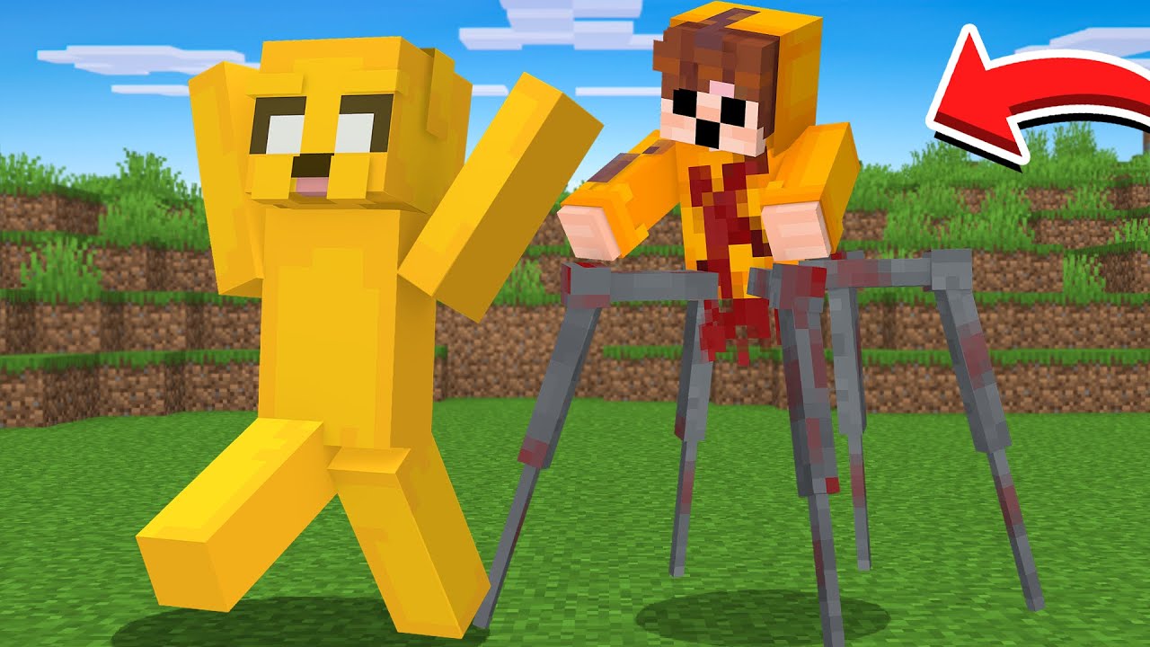 TROLLEI meu amigo VIRANDO MONSTROS ASSUSTADORES no Minecraft