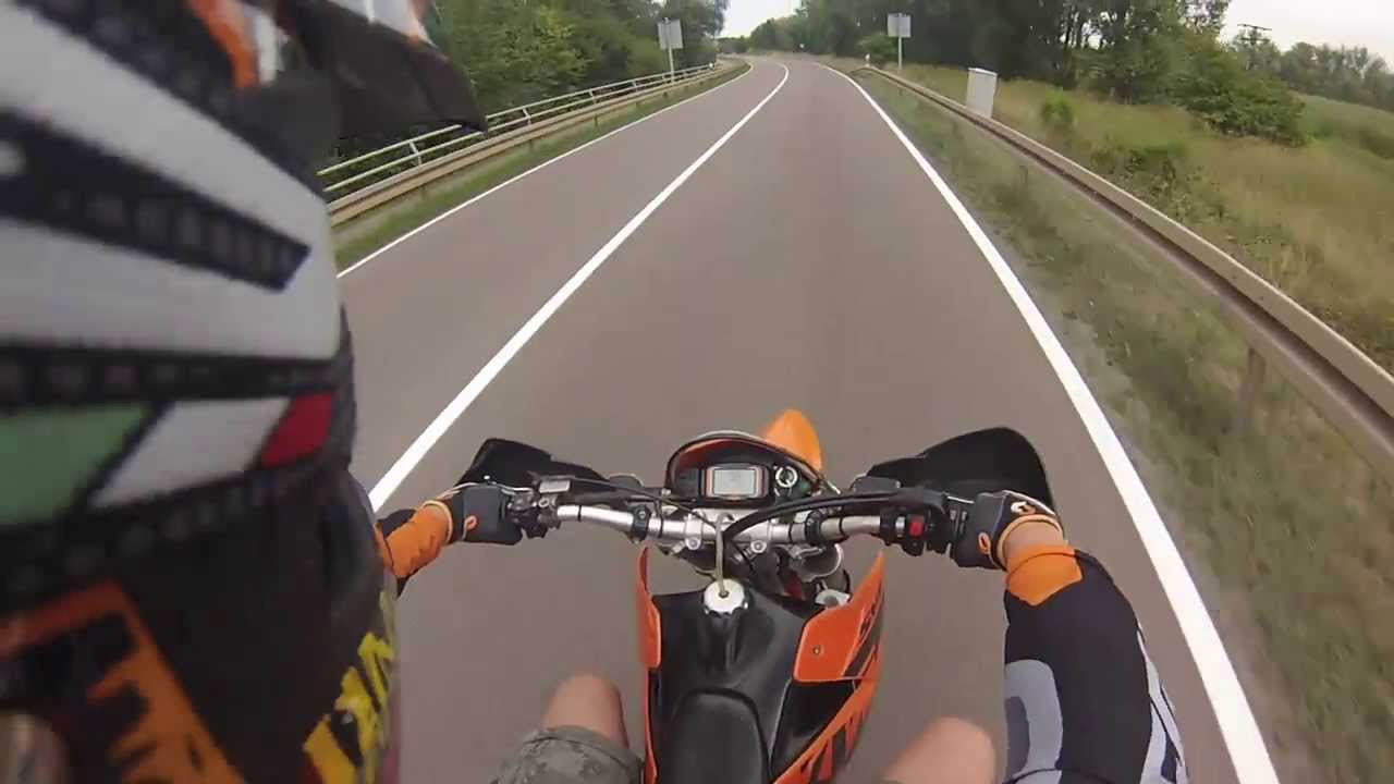 Kaffeefahrt KTM 625 SXC/SMC SuperMoto GoPro Hero3 incl. Wheelierekord